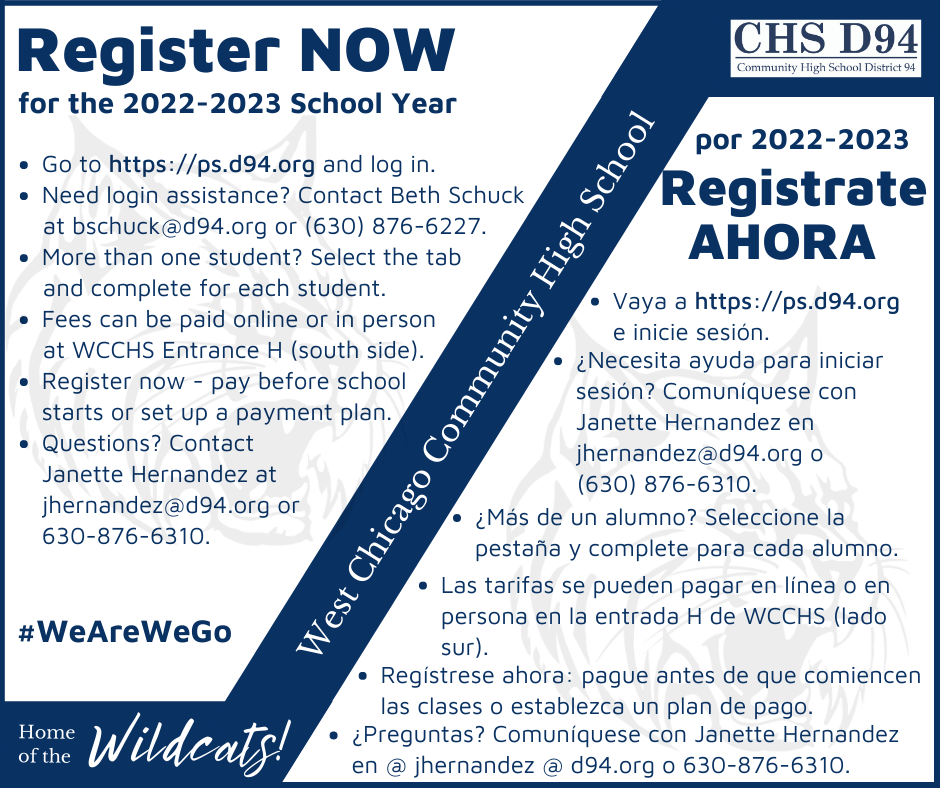  Register now for the 2022-23 school year